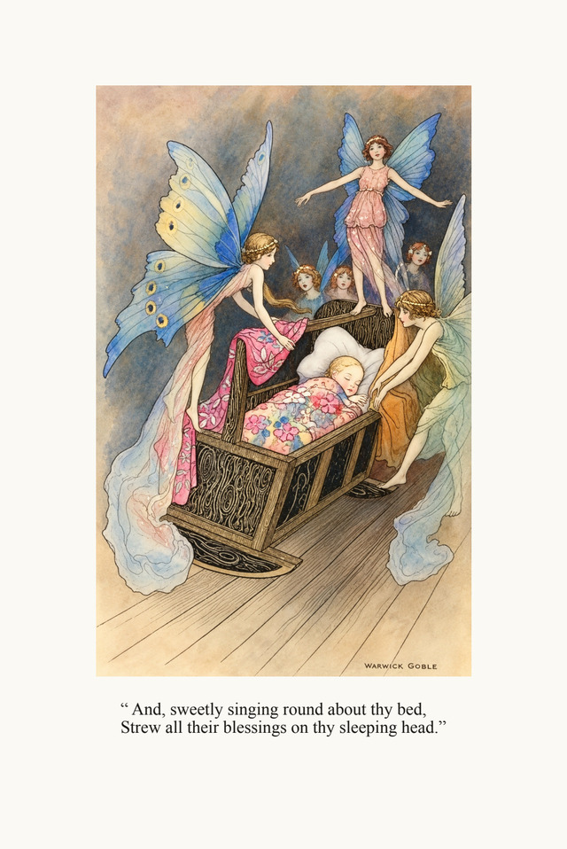 Reconstructed page from The Book of Fairy Poetry